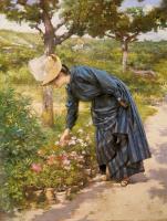 Gilbert, Victor Gabriel - Lady in a Garden